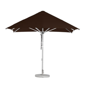 Cafe Series Custom Chocolate Umbrella | Square - Outdoor Instant Shade