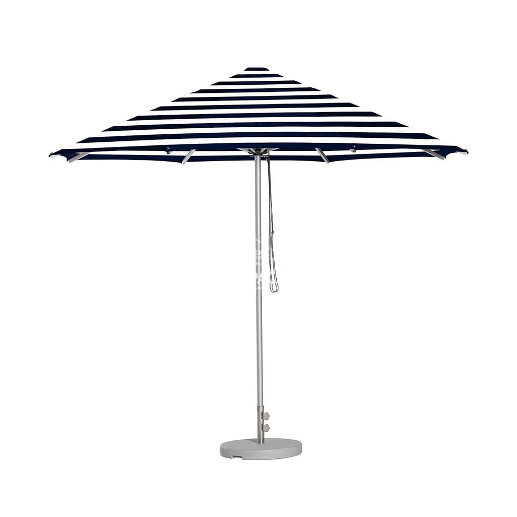 Cafe Series Custom Navy Stripe Umbrella | Oct. - Outdoor Instant Shade