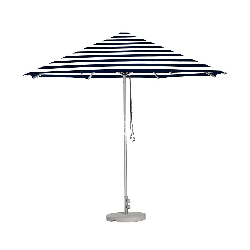 Cafe Series Custom Navy Stripe Umbrella | Oct. - Outdoor Instant Shade