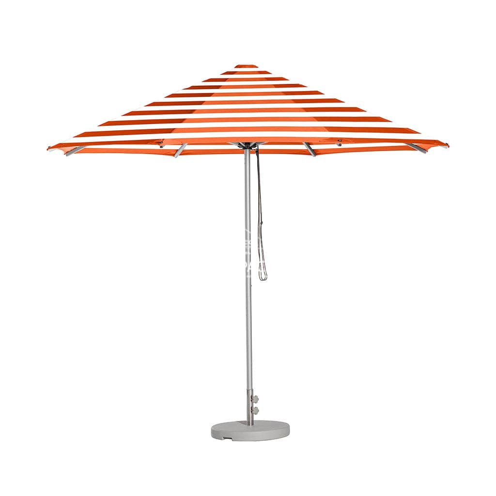 Cafe Series Custom Orange Stripe Umbrella | Oct. - Outdoor Instant Shade