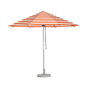 Cafe Series Custom Orange Stripe Umbrella | Oct. - Outdoor Instant Shade
