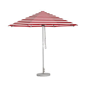 Cafe Series Custom Red Stripe Umbrella | Oct. - Outdoor Instant Shade