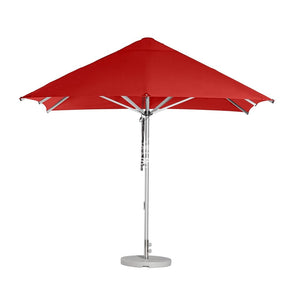 Cafe Series Custom Red Umbrella | Square - Outdoor Instant Shade