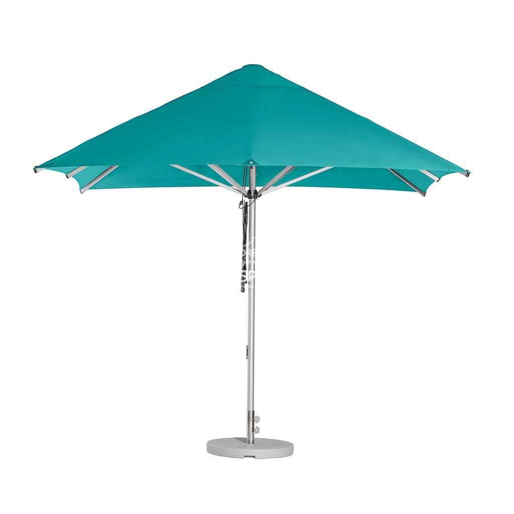 Cafe Series Custom Turquoise Umbrella | Square - Outdoor Instant Shade