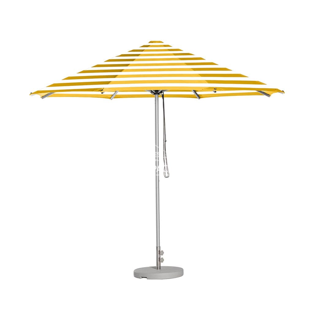 Cafe Series Custom Yellow Stripe Umbrella | Oct. - Outdoor Instant Shade