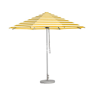 Cafe Series Custom Yellow Stripe Umbrella | Oct. - Outdoor Instant Shade