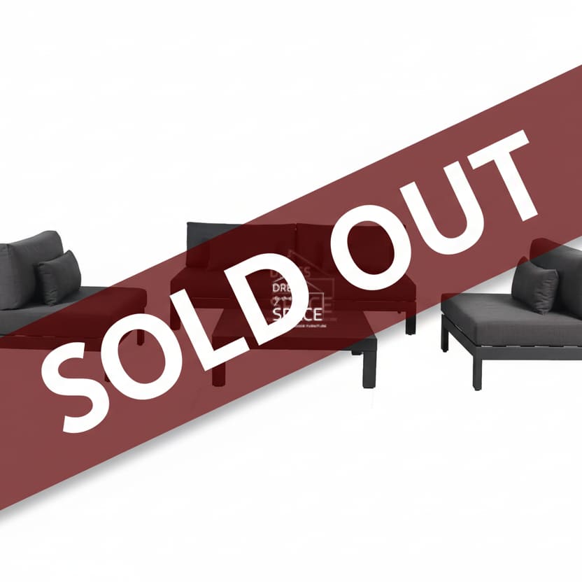 Cannes Deep Seat Lounge - Charcoal - Outdoor Lounge Set - DYS Outdoor