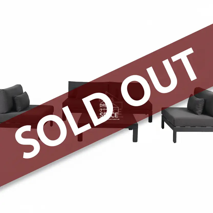 Cannes Deep Seat Lounge - Charcoal - Outdoor Lounge Set - DYS Outdoor