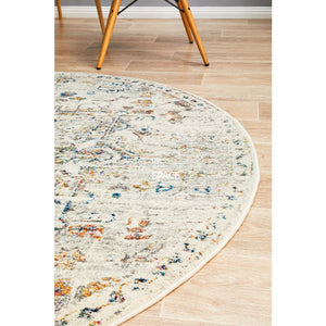 Century 911 Silver Round Rug - Indoor Round Rug - Rug Culture