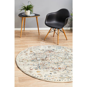 Century 911 Silver Round Rug - Indoor Round Rug - Rug Culture