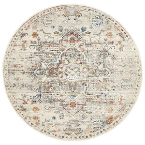 Century 911 Silver Round Rug - Indoor Round Rug - Rug Culture