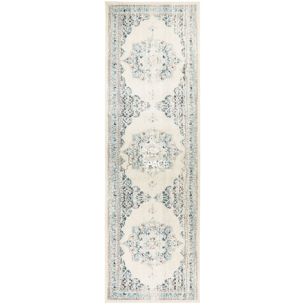 Century 922 White Runner Rug - Indoor Hallway Runner - Rug Culture