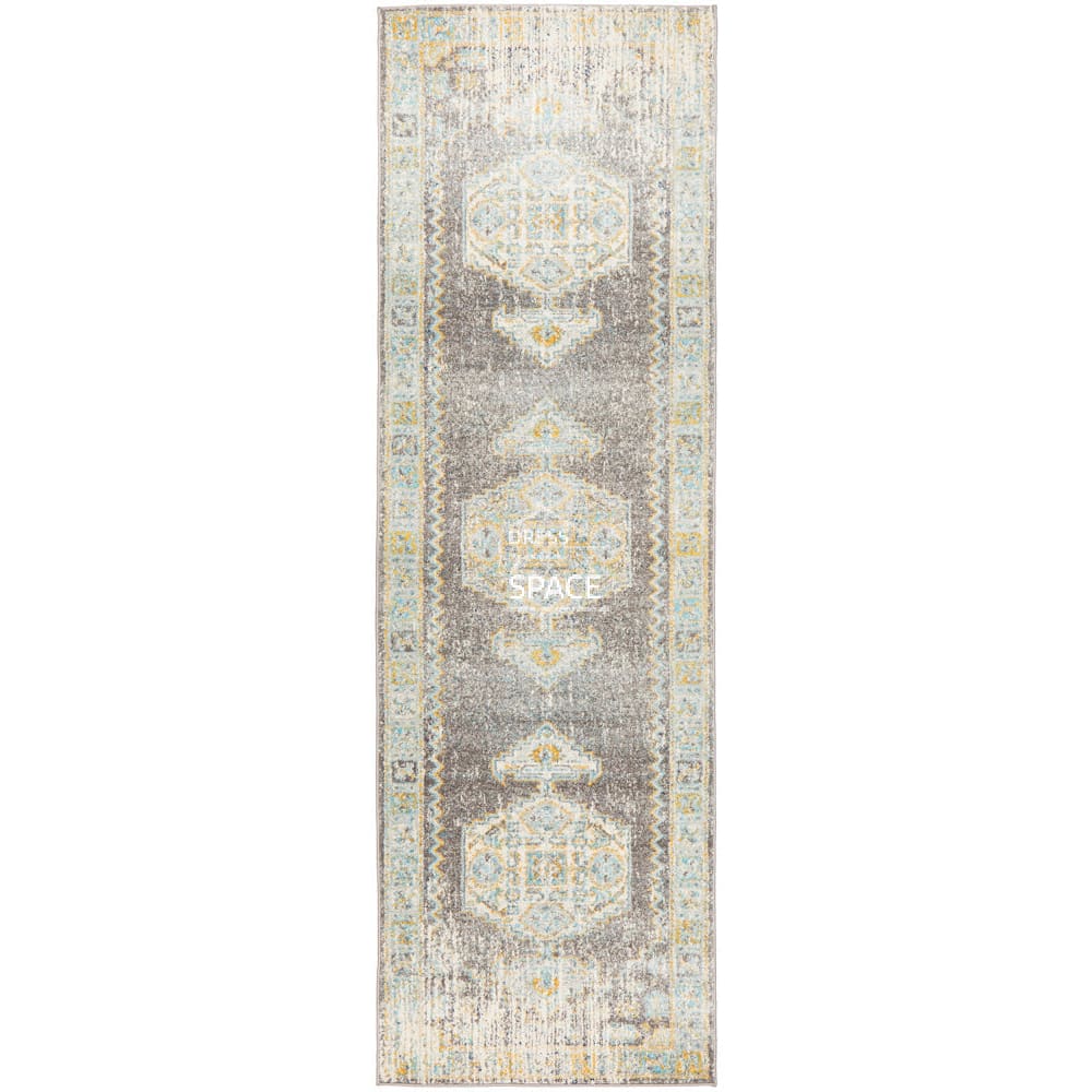 Century 944 Grey Runner Rug - Indoor Hallway Runner - Rug Culture