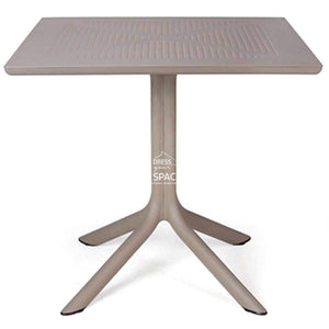Clip Table - Taupe - Outdoor Cafe Table - Nardi