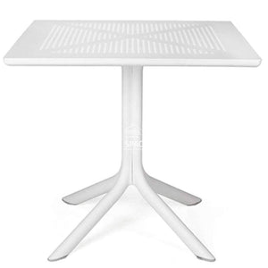 Clip Table - White - Outdoor Cafe Table - Nardi