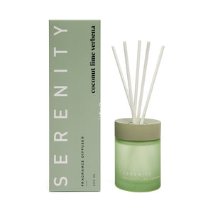 Coloured Frost - Coconut Lime Verbena Fragrance Diffuser - Fragrance Diffuser - Serenity Candles