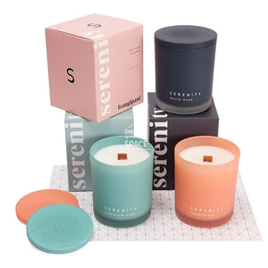 Coloured Frost Candle - Coconut Lime Verbena - Candle - Serenity Candles