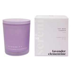 Coloured Frost Candle - Lavender Clementine - Candle - Serenity Candles