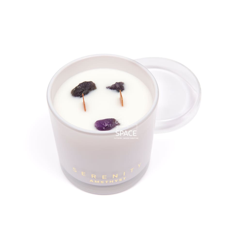 Crystal Candle - DE-STRESS - AMETHYST - Candle - Serenity Candles
