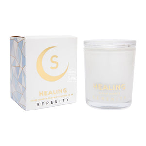 Crystal Candle - HEALING - CLEAR QUARTZ - Candle - Serenity Candles