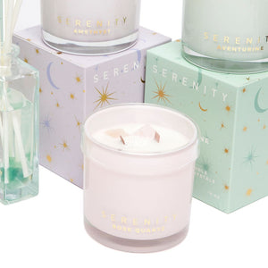 Crystal Candle - LOVE - ROSE QUARTZ - Candle - Serenity Candles