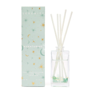 Crystal Fragrance Diffuser - Abundance & Aventurine Crystal - Fragrance Diffuser - Serenity Candles