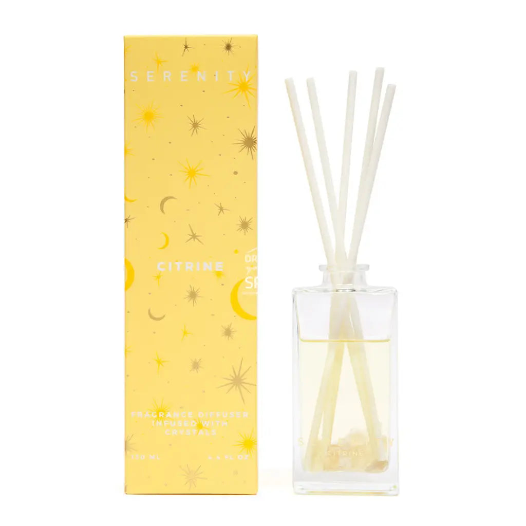 Crystal Fragrance Diffuser - Energise - Citrine Crystal - Fragrance Diffuser - Serenity Candles