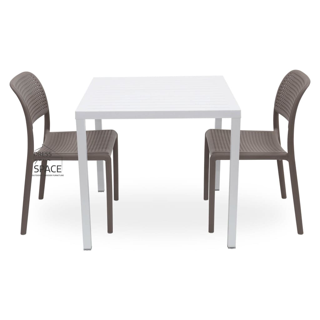 Cube - Bora Armless Chair 3P Set - Outdoor Dining Set - Nardi