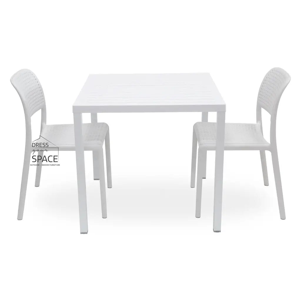 Cube - Bora Armless Chair 3P Set - Outdoor Dining Set - Nardi