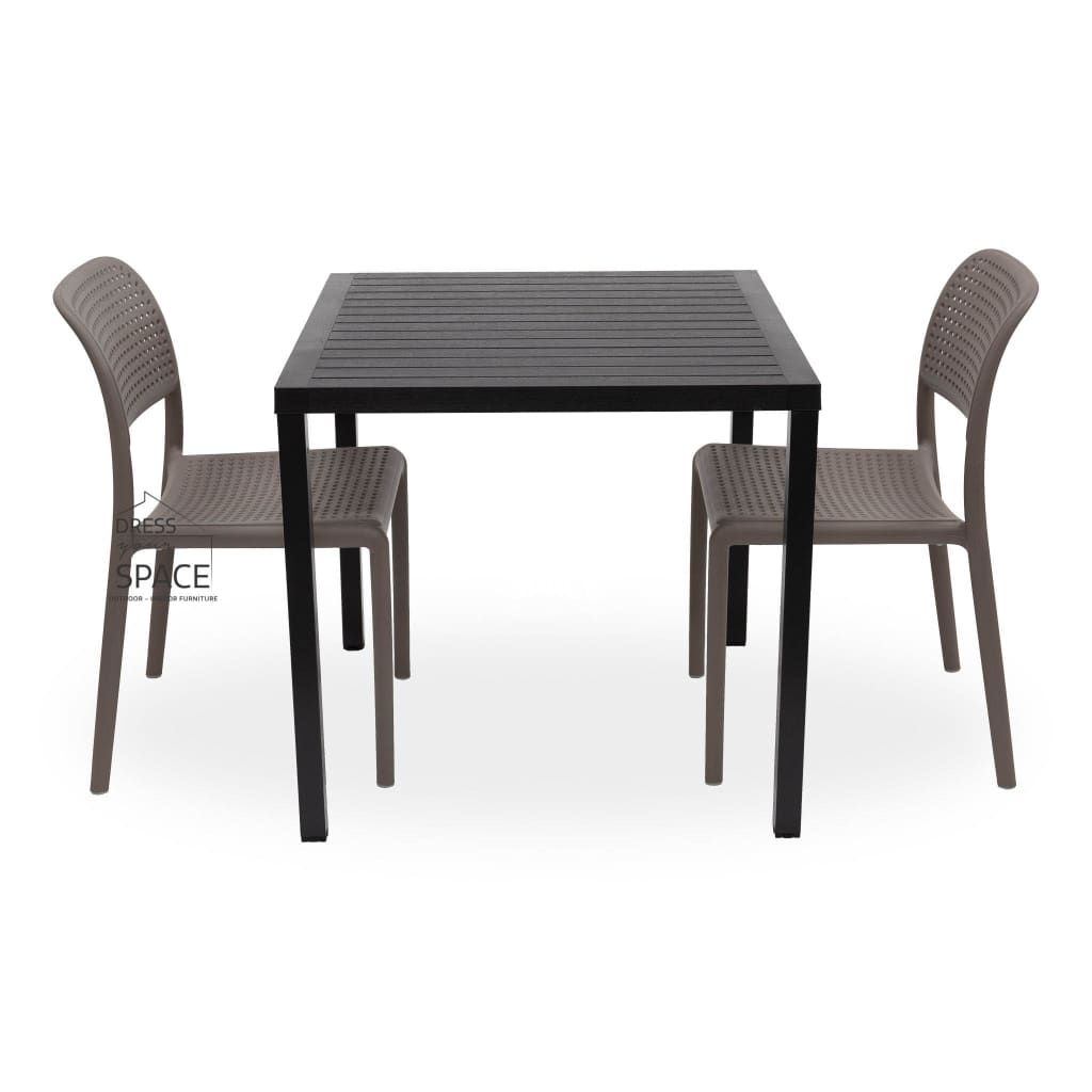 Cube - Bora Armless Chair 3P Set - Outdoor Dining Set - Nardi