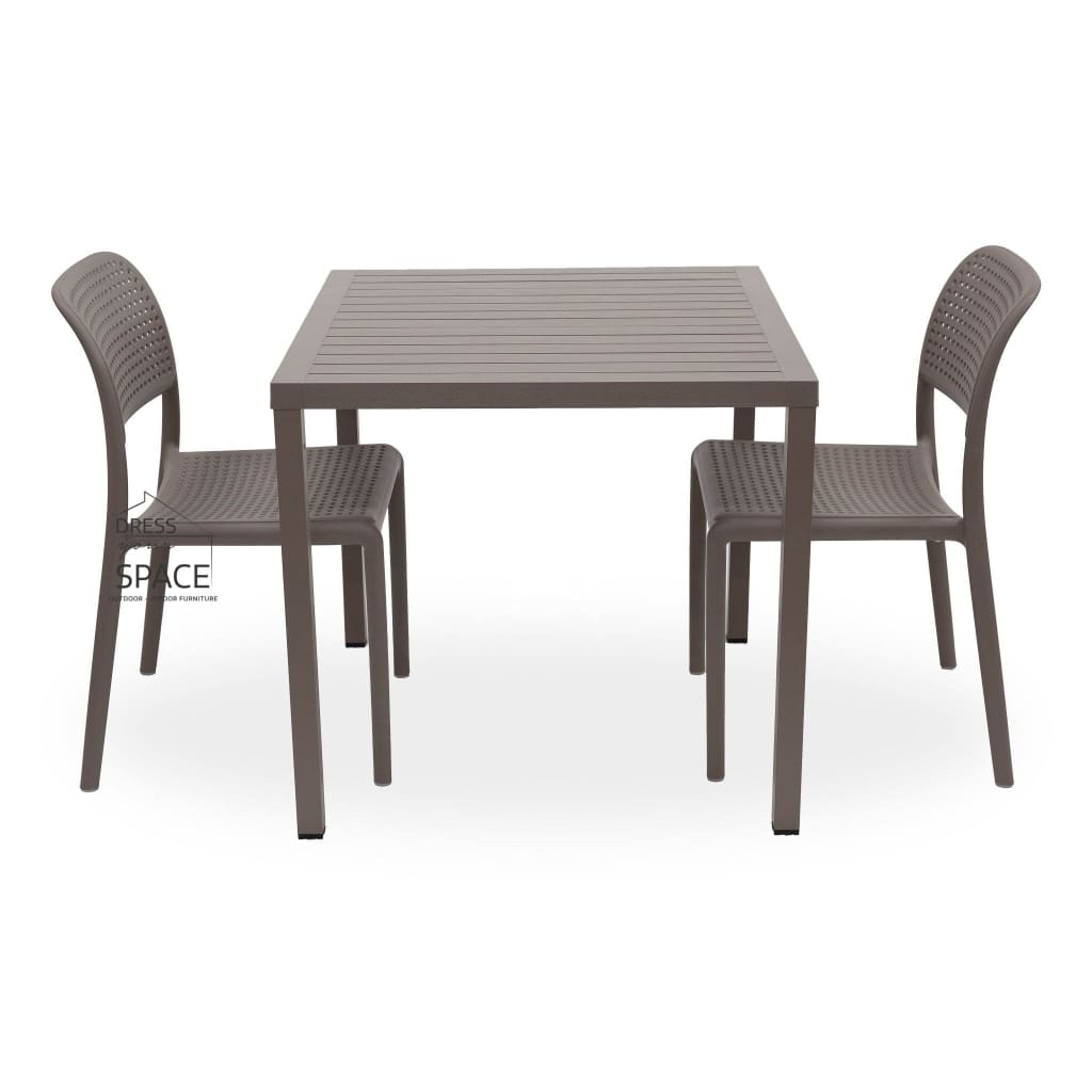 Cube - Bora Armless Chair 3P Set - Outdoor Dining Set - Nardi