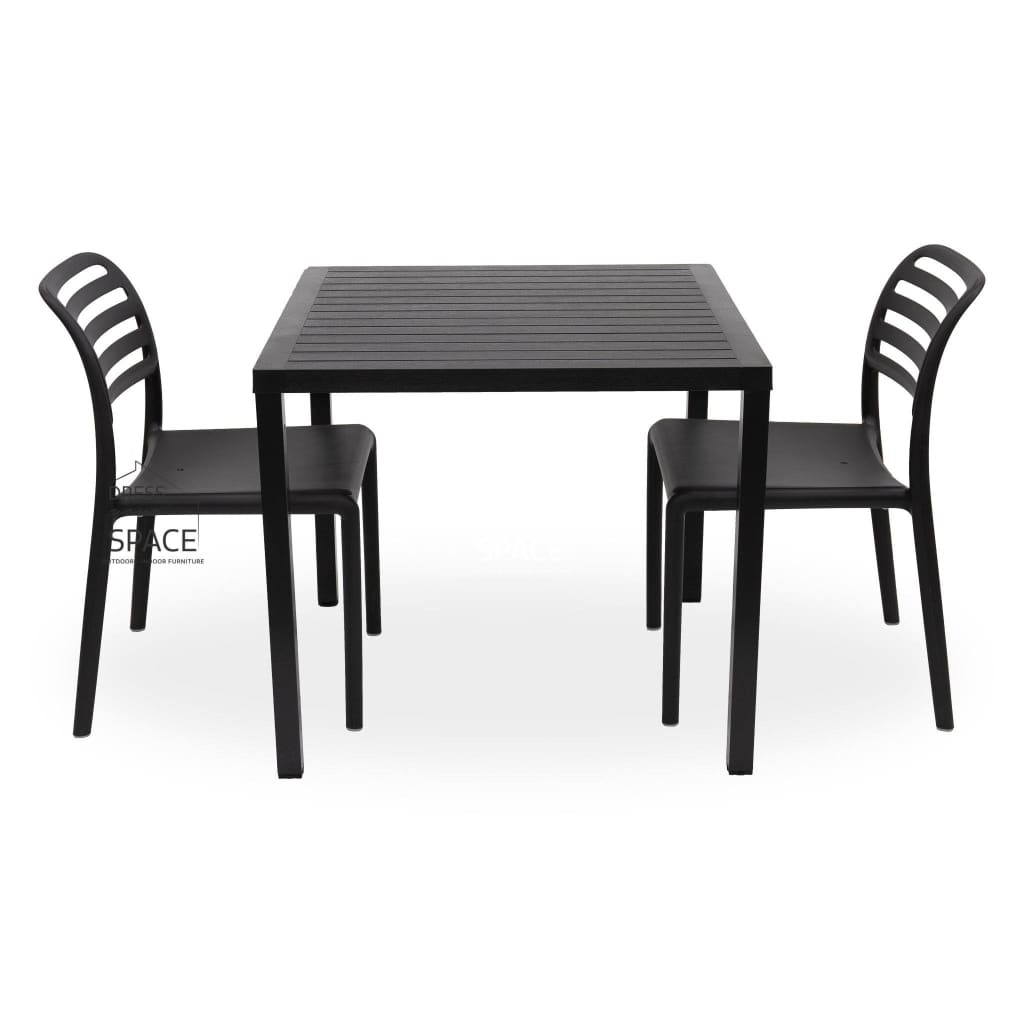 Cube - Costa Armless Chair 3P Set - Outdoor Dining Set - Nardi