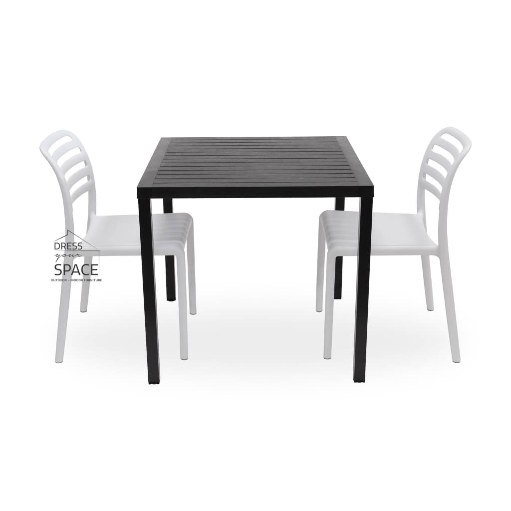 Cube - Costa Armless Chair 3P Set - Outdoor Dining Set - Nardi