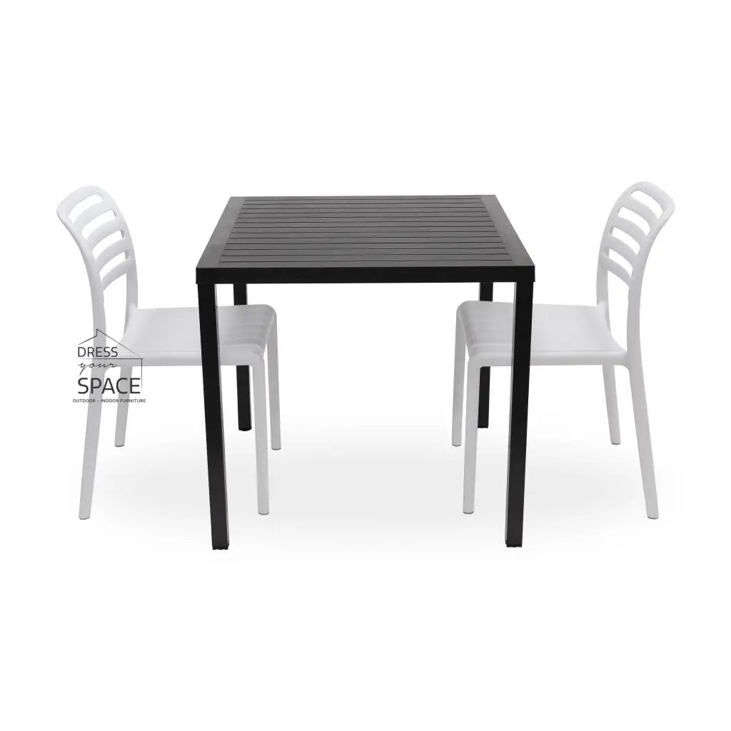 Cube - Costa Armless Chair 3P Set - Outdoor Dining Set - Nardi