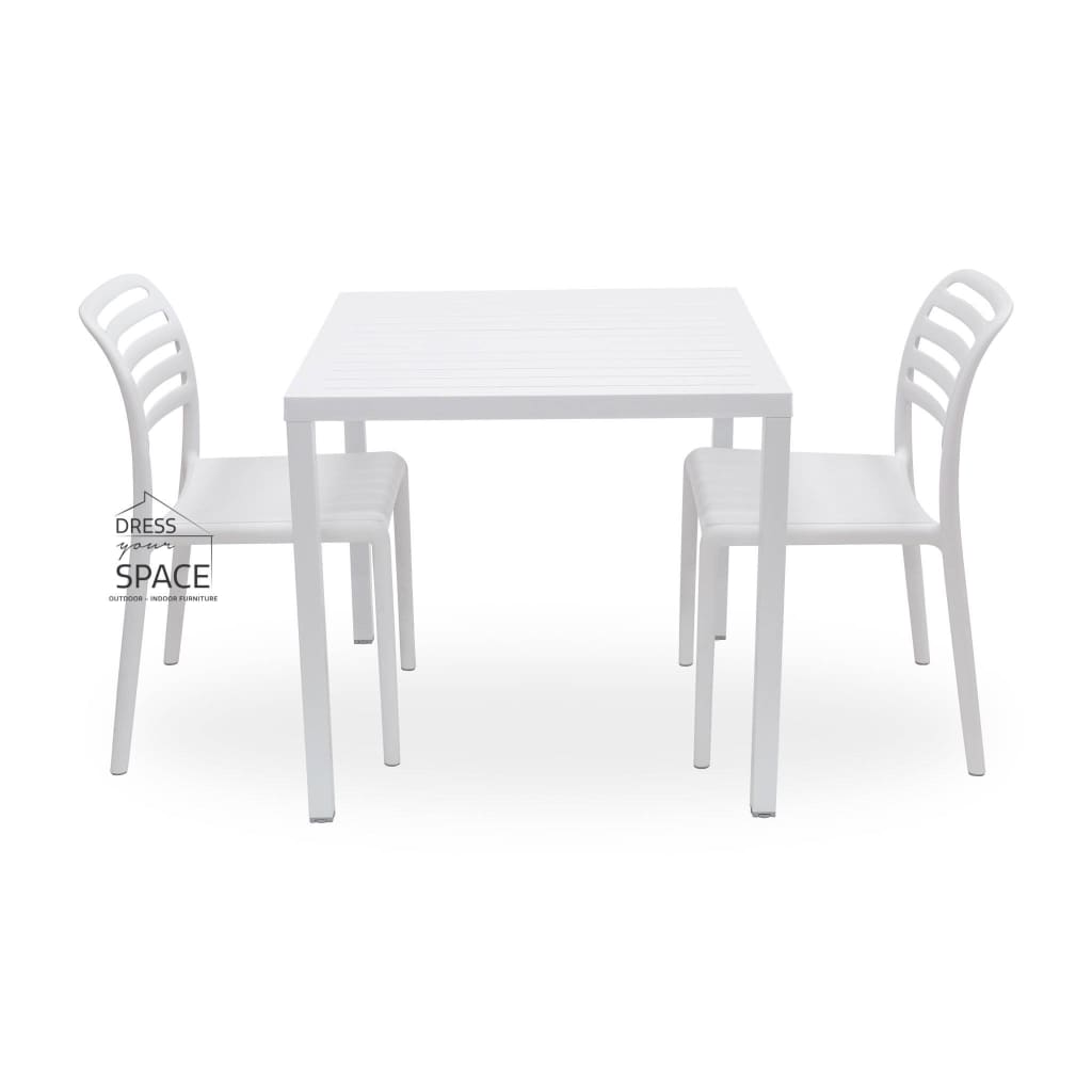 Cube - Costa Armless Chair 3P Set - Outdoor Dining Set - Nardi
