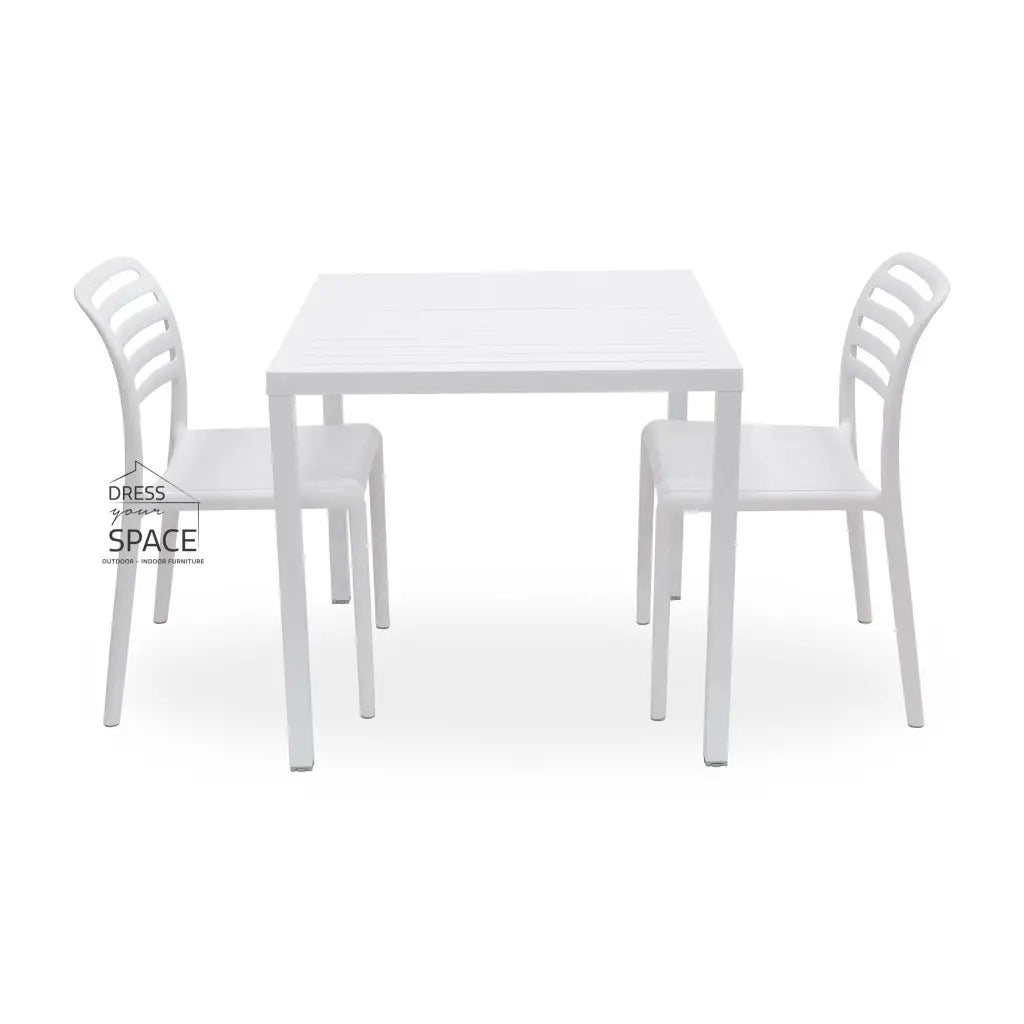 Cube - Costa Armless Chair 3P Set - Outdoor Dining Set - Nardi