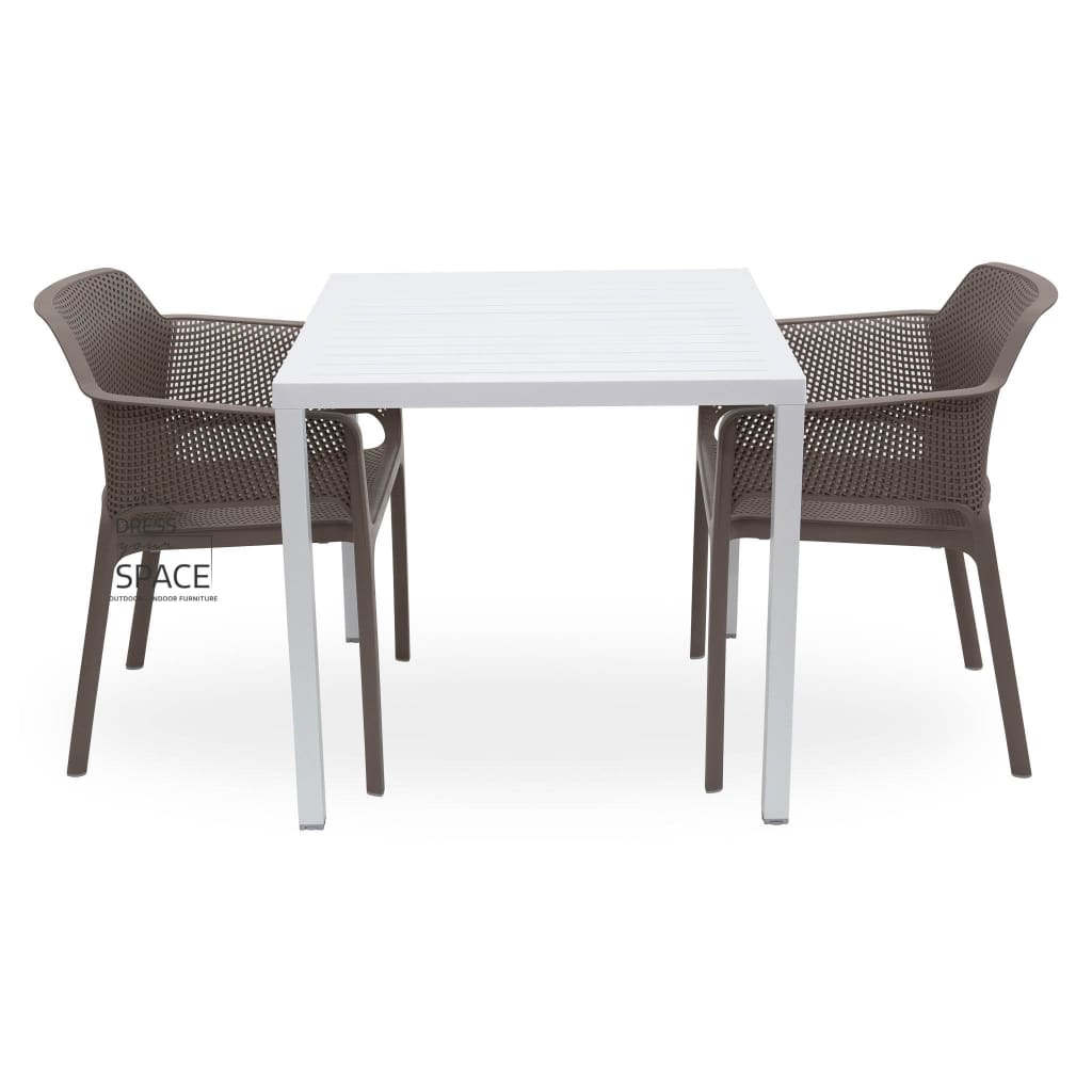 Cube - Net Chair 3P Set - Outdoor Dining Set - Nardi