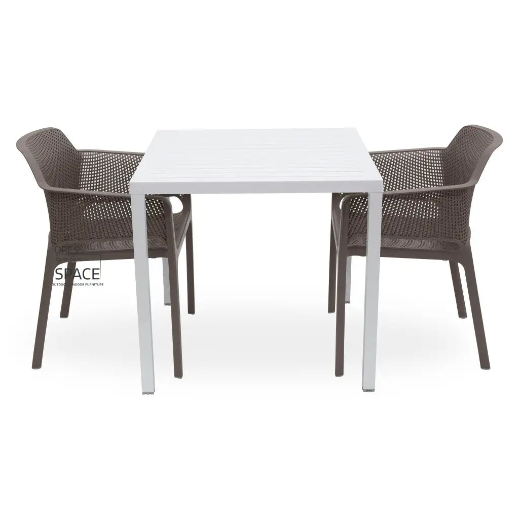 Cube - Net Chair 3P Set - Outdoor Dining Set - Nardi