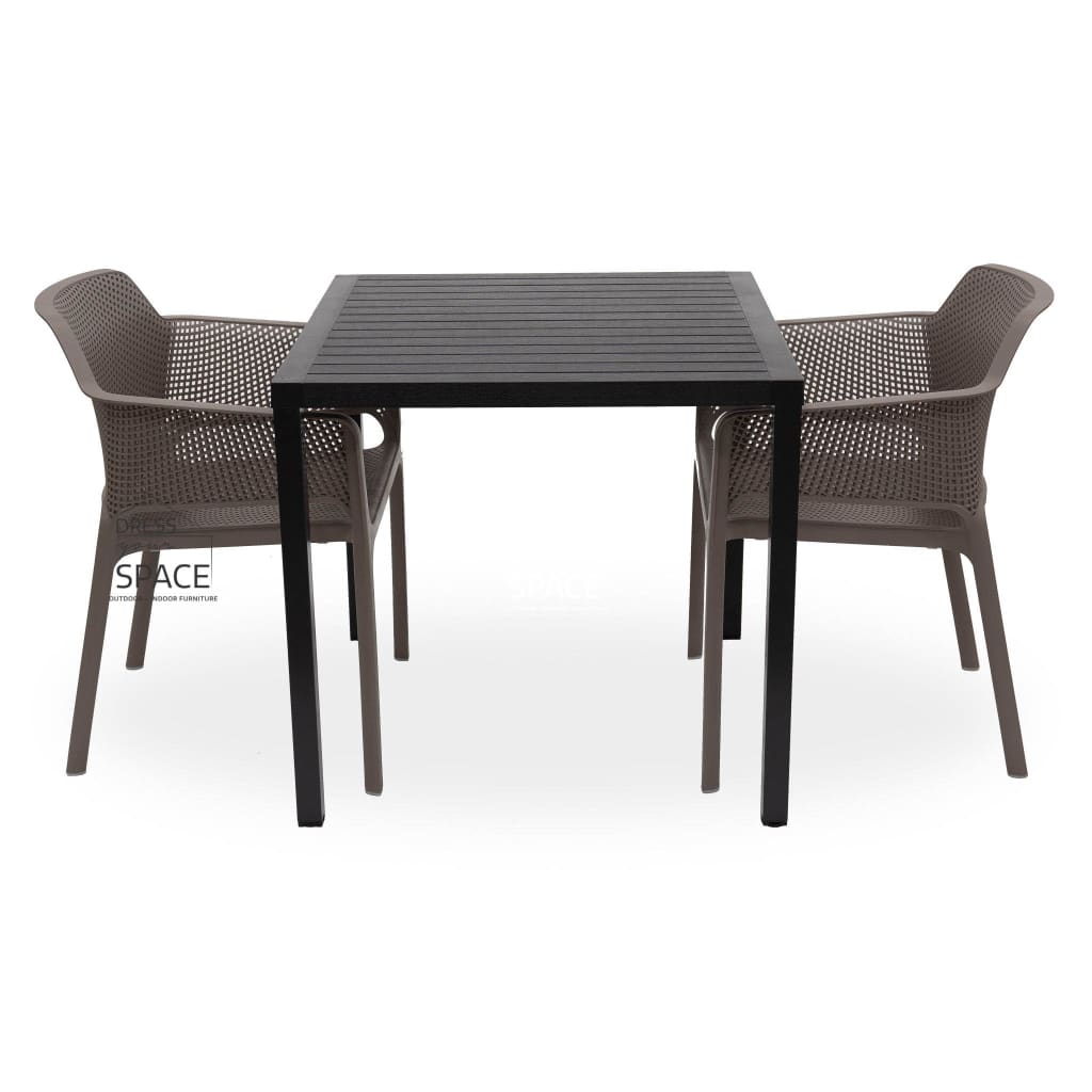 Cube - Net Chair 3P Set - Outdoor Dining Set - Nardi
