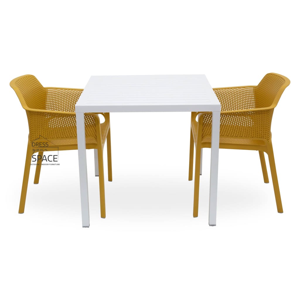 Cube - Net Chair 3P Set - Outdoor Dining Set - Nardi