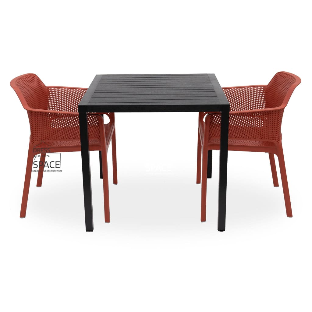 Cube - Net Chair 3P Set - Outdoor Dining Set - Nardi