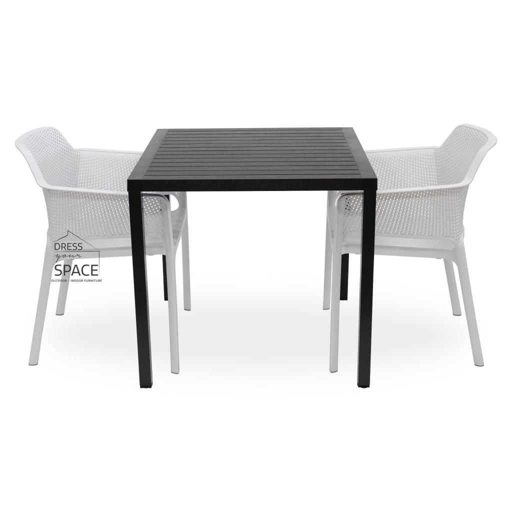 Cube - Net Chair 3P Set - Outdoor Dining Set - Nardi