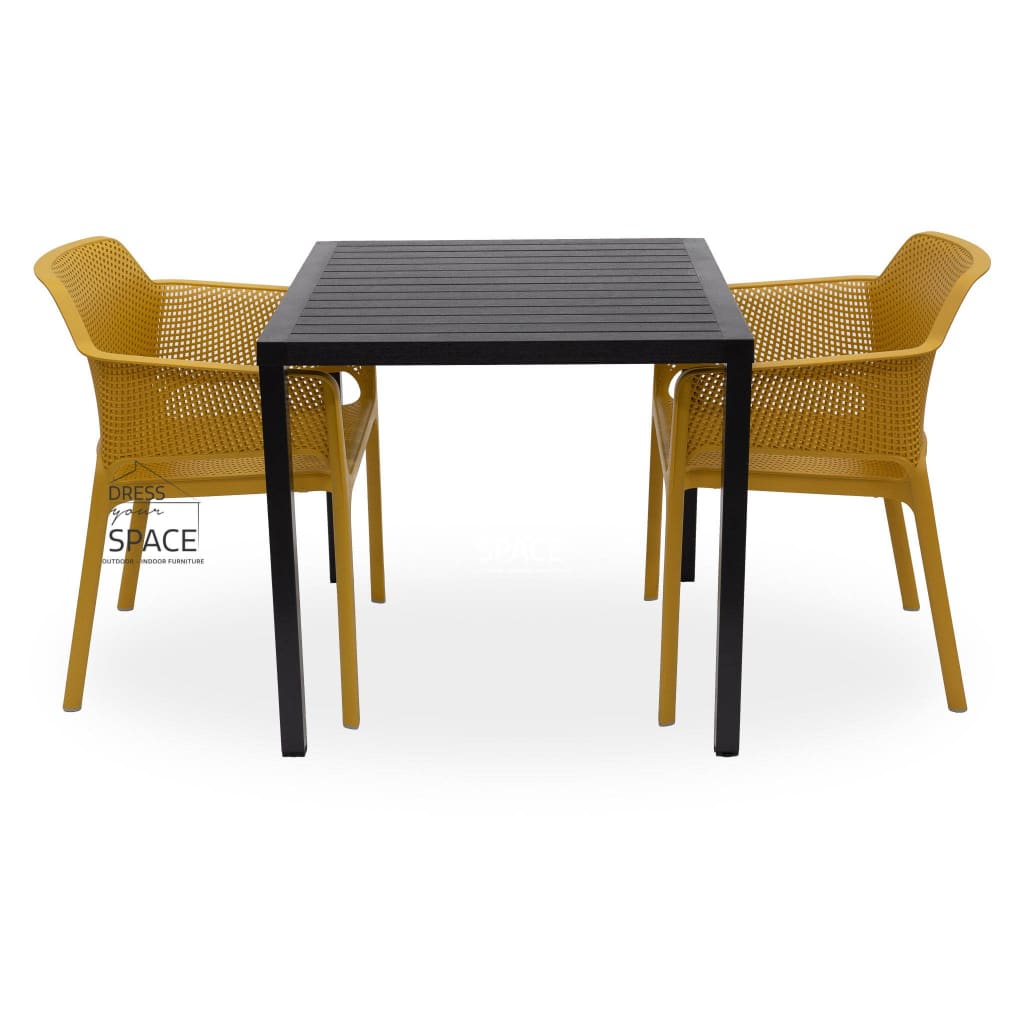 Cube - Net Chair 3P Set - Outdoor Dining Set - Nardi