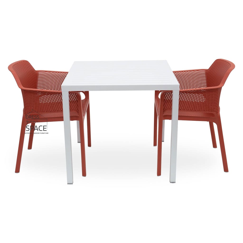 Cube - Net Chair 3P Set - Outdoor Dining Set - Nardi