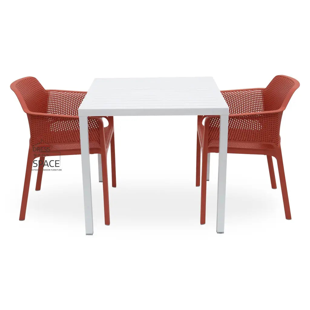 Cube - Net Chair 3P Set - Outdoor Dining Set - Nardi
