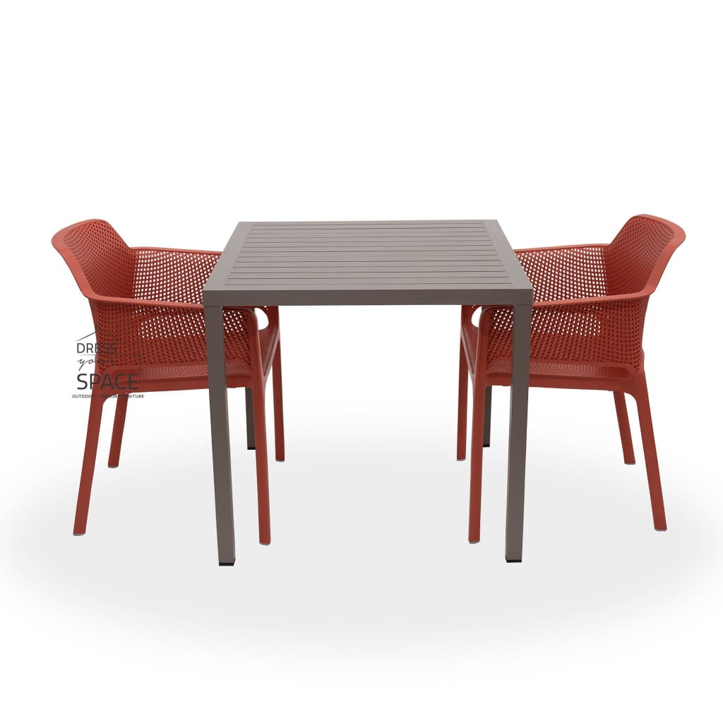 Cube - Net Chair 3P Set - Outdoor Dining Set - Nardi
