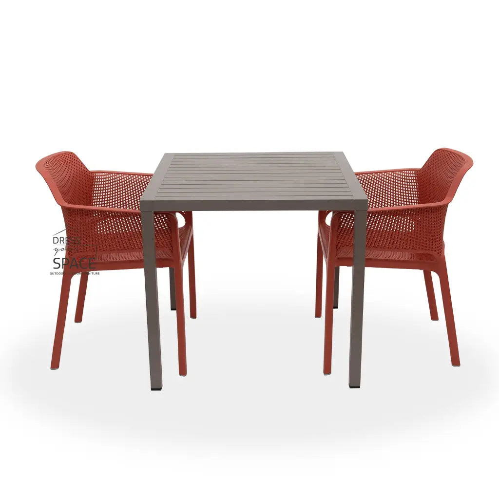 Cube - Net Chair 3P Set - Outdoor Dining Set - Nardi