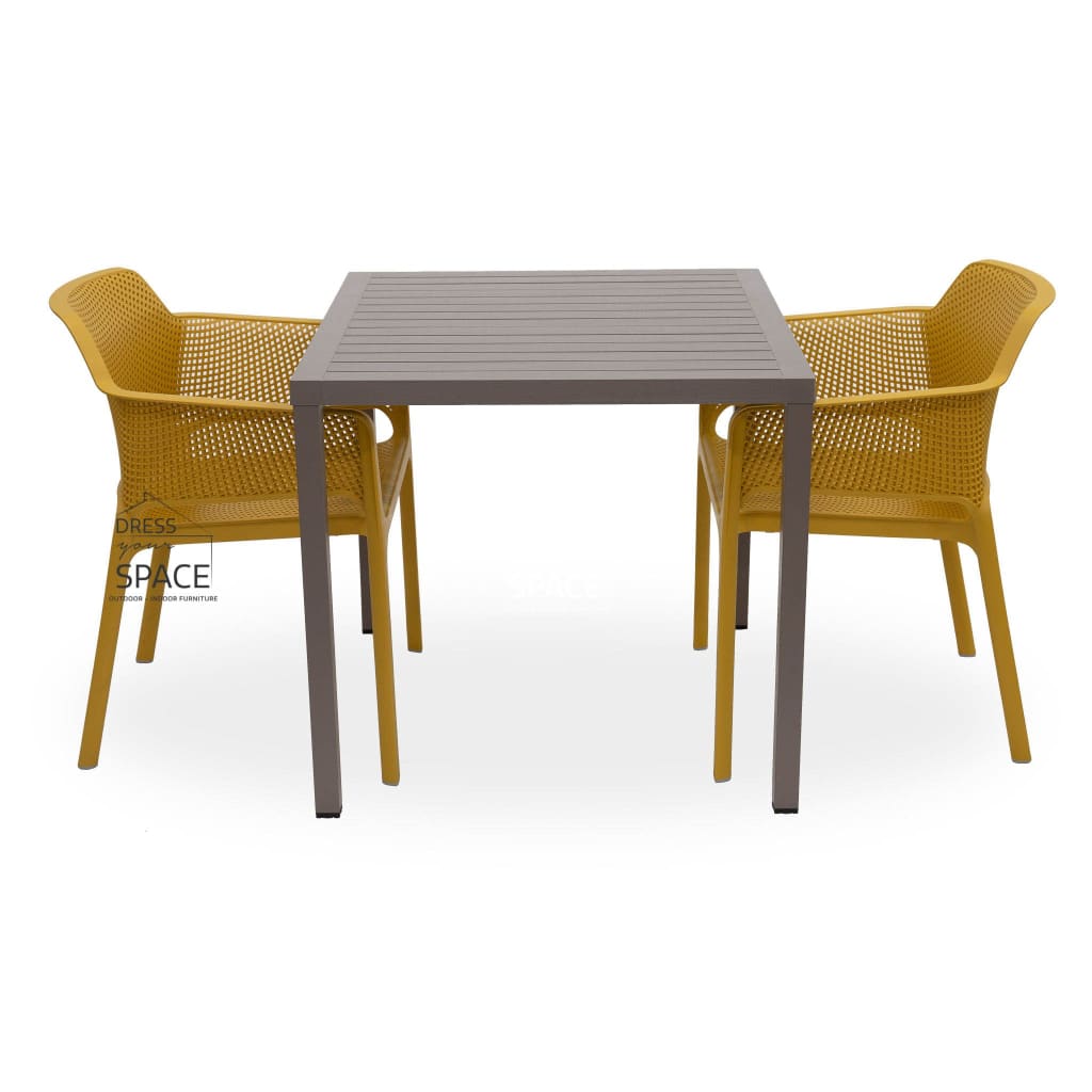 Cube - Net Chair 3P Set - Outdoor Dining Set - Nardi