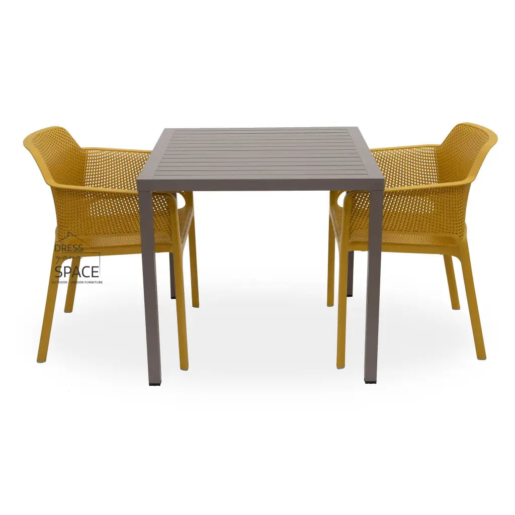 Cube - Net Chair 3P Set - Outdoor Dining Set - Nardi
