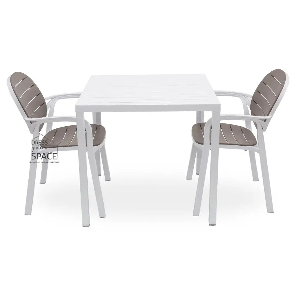 Cube - Palma Chair 3P Set - Outdoor Dining Set - Nardi